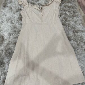 Elegant Beige Women's Dress